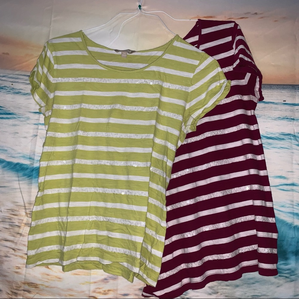 Women’s Striped Tee Set